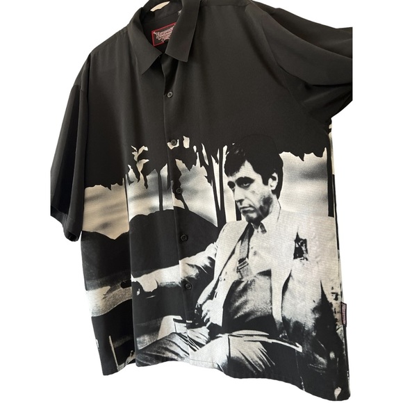 Vintage Dragonfly Monster Series Scarface Button-Up Shirt - Picture 2 of 6